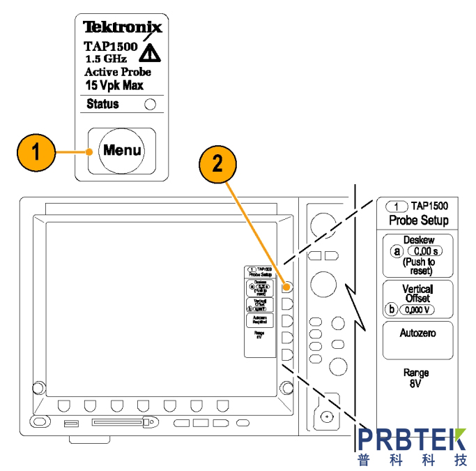 泰克TEKTRONIX低压单端探头TAP1500的使用操作步骤