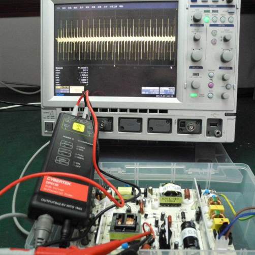 用示波器测晶振波形用什么探棒？