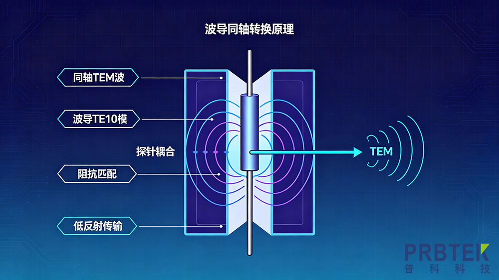 波导同轴转换:微波系统的核心衔接器件解析(图1) 波导同轴转换.png